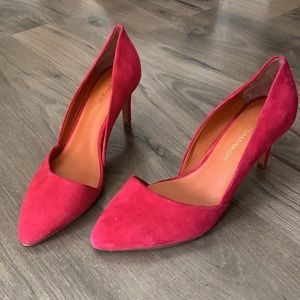 Rebecca Minkoff Fuschia Suede Pumps